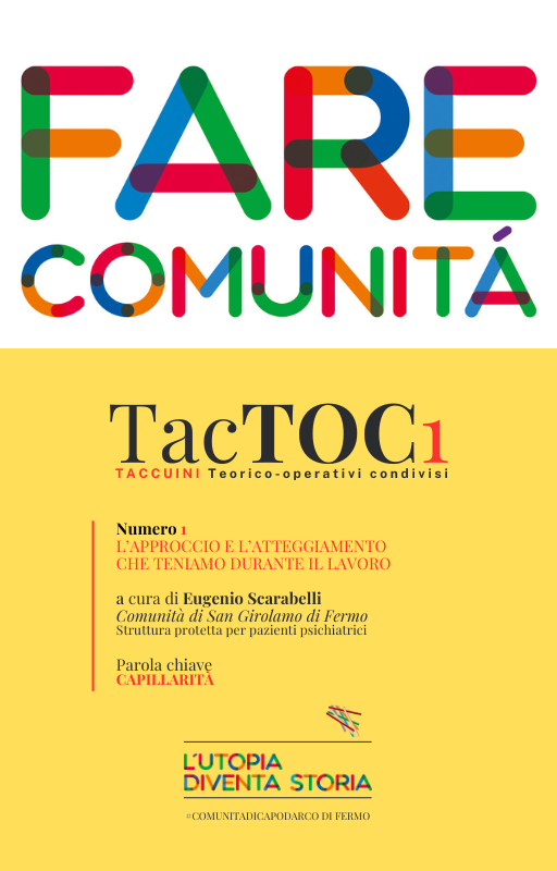 TacTOC1-L’approccio e l’atteggiamento che teniamo durante il lavoro. Parola chiave: Capillarità 1 TacTOC Copertina