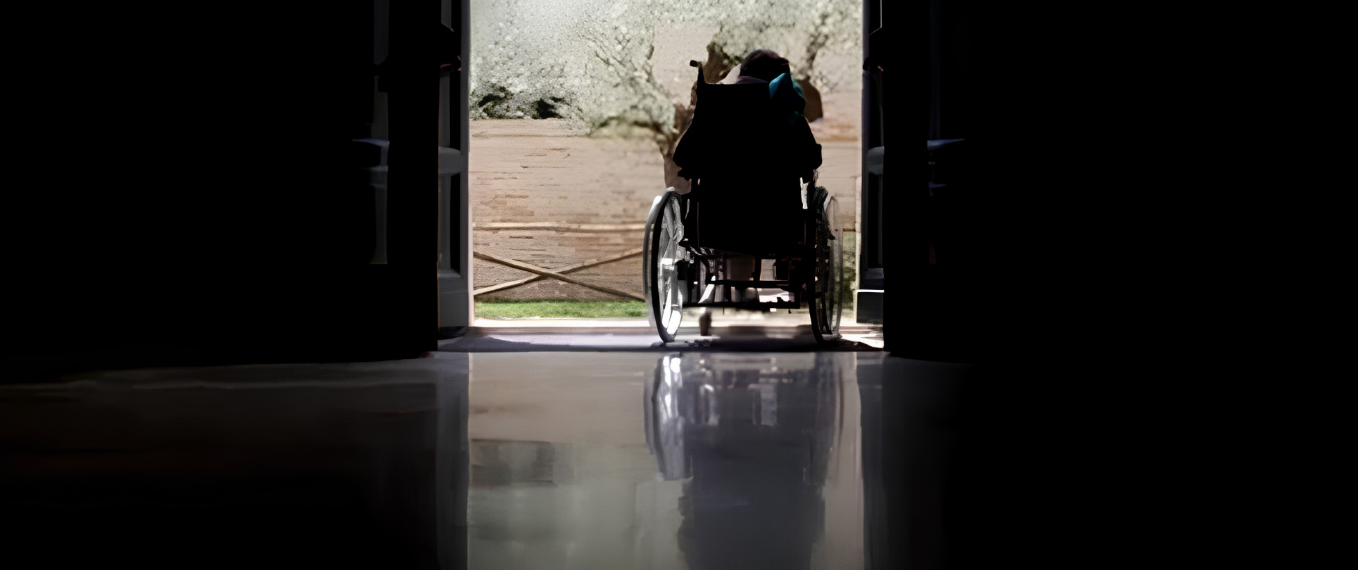 persona con disabilita su carrozzina